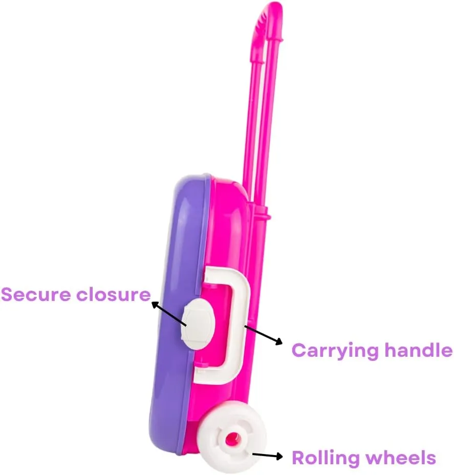 Innovative Designs Gabby’s Dollhouse Color and Roll Activity Set with Carrying Case, Stickers, & Art Supplies