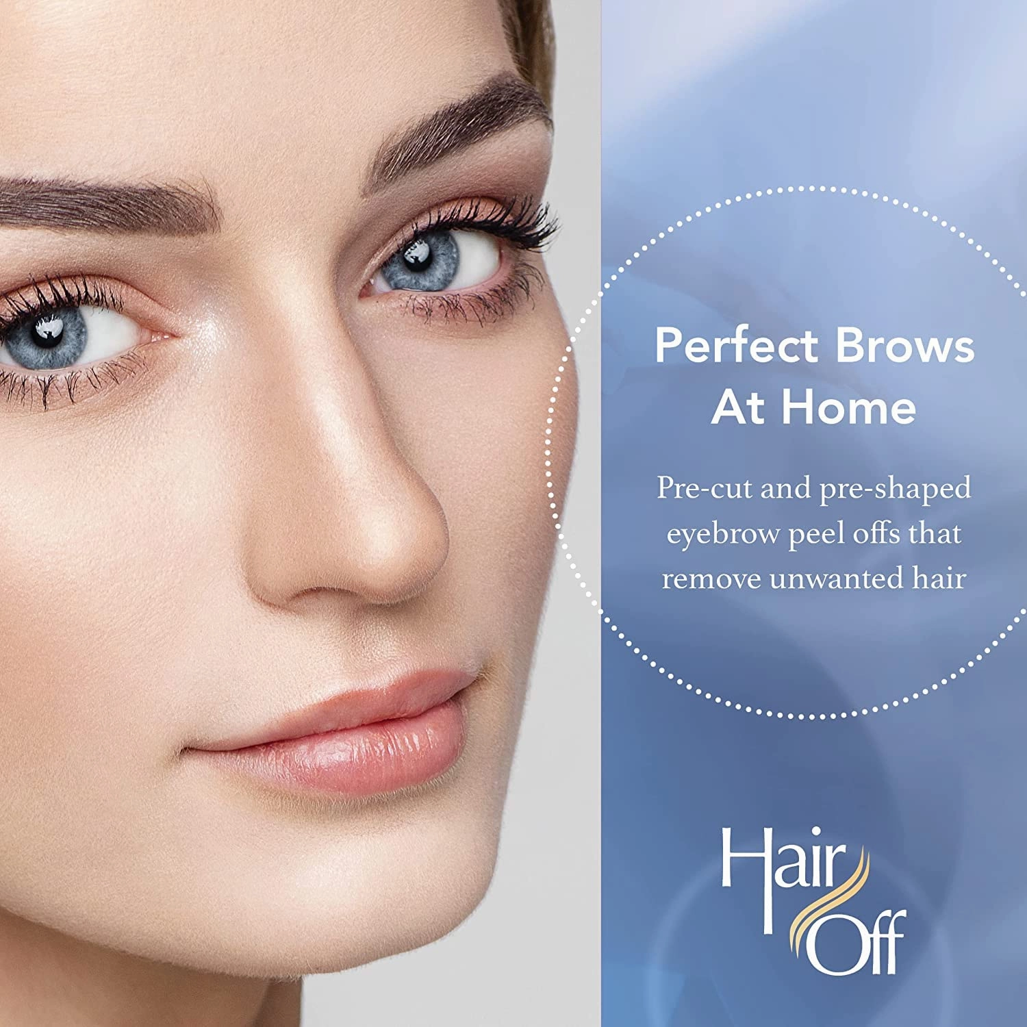 Instant Eyebrow Shapers - Fast, Easy, & Mistake Proof Waxing Strips - Natural & Pain-Free Eyebrow Waxing Kit -Wax Strips for Hair Removal for All Skin Types (18 each, Pack of 3)