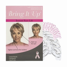 Instant Face Lift Tape Kit: 30-Day Supply, Transparent Neck & Eyebrow Lift Strips, Anti-Wrinkle Stickers, Face Tape Instantly Lifts Sagging Skin Around Face, Hides Double Chin-Made in USA
