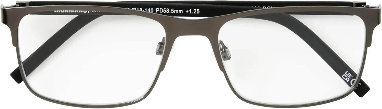 IRONMAN Men's Drive Rectangular Reading Glasses