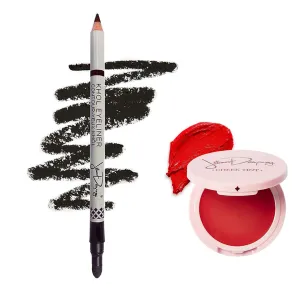 Jillian Dempsey Khôl Eyeliner in Jet Black   Cheek Tint in Scarlet