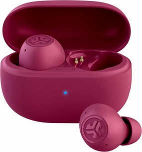 JLab Go Pop ANC True Wireless Earbuds & Charging Case, Fuchsia, Active Noise Cancelling, 10mm Drivers, Dual Connect, Customize Your Sound with App, Be Aware Mode, Compact Fit, Google Fast Pair