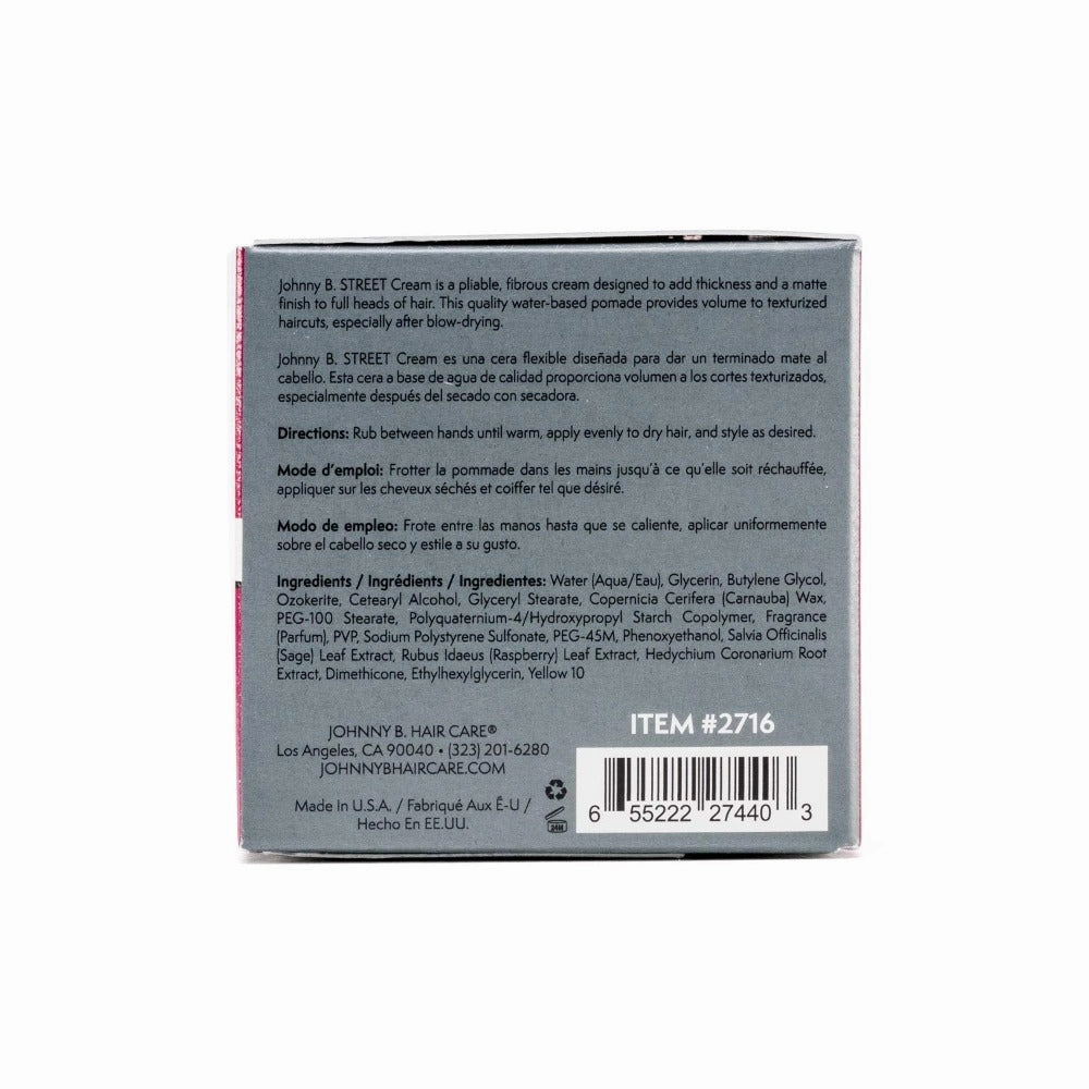 Johnny B Street Cream 3oz