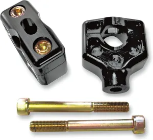 Joker Machine 2" Dual Black Handlebar Clamp Assembly 03862B