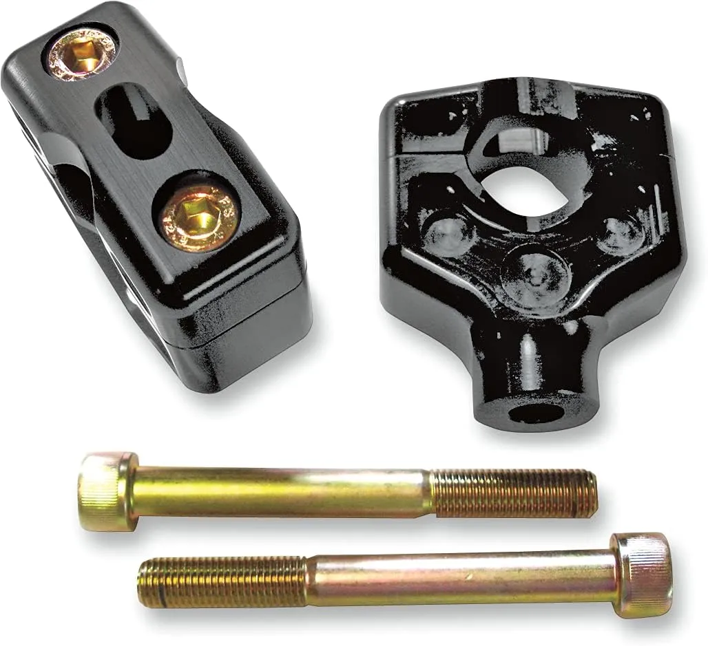 Joker Machine 2" Dual Black Handlebar Clamp Assembly 03862B
