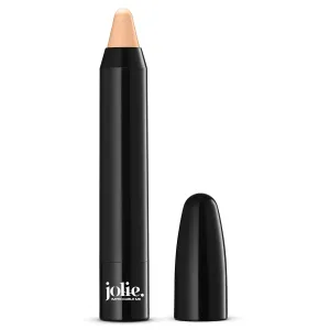 Jolie Eyebrow Perfecting Brightener & Highlighter, Creamy Self Sharpening Crayon Stick, Satin Finish (Matte Beige)