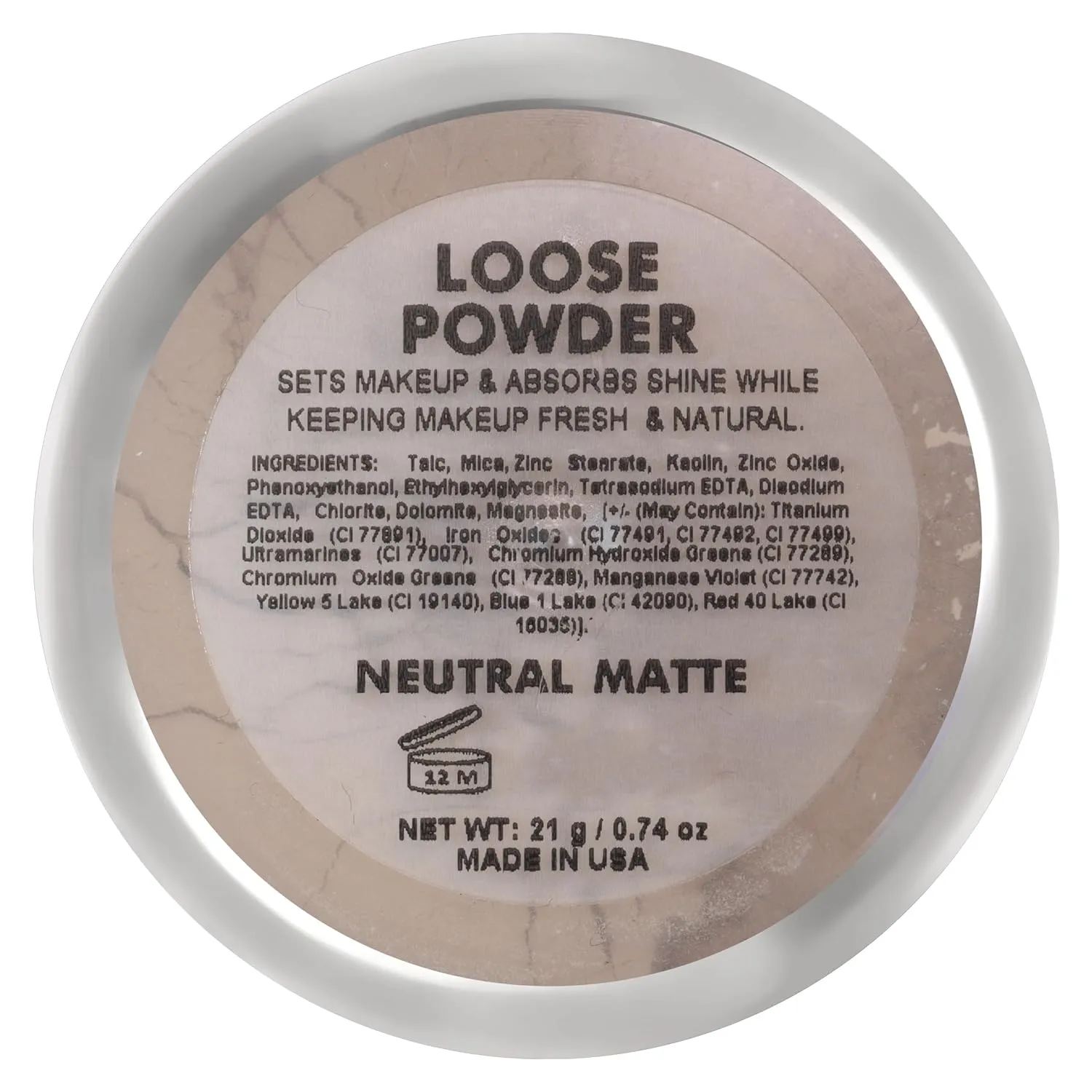 Jolie Micro-Fine Ultra Smooth Loose Setting Powder 21g - (Neutral Matte)