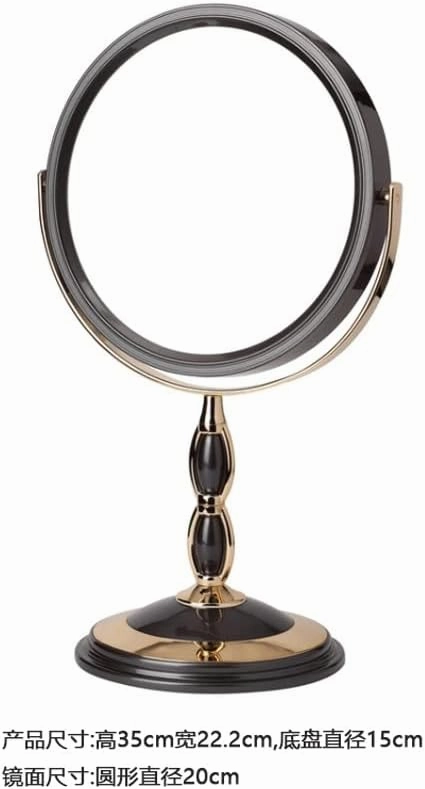 JSEIAJB Large Desktop Double-Sided Makeup Mirrors European and American Desktop Mirrors