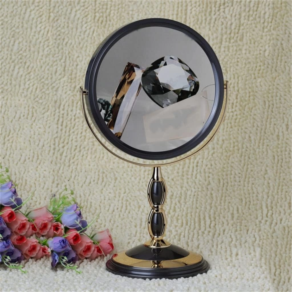 JSEIAJB Large Desktop Double-Sided Makeup Mirrors European and American Desktop Mirrors