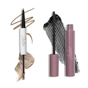 Julep Brow 101-2-in-1 Eyebrow Pencil and Tinted Brow Gel - Blonde - Waterproof - All Day Hold - Fill Define and Shape Brows   Length Matters Buildable Lengthening Lash Mascara Black
