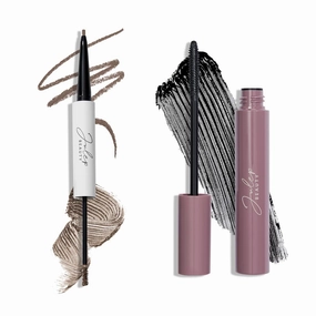 Julep Brow 101-2-in-1 Eyebrow Pencil and Tinted Brow Gel - Taupe - Waterproof - All Day Hold - Fill Define and Shape Brows   Length Matters Buildable Lengthening Lash Mascara Black