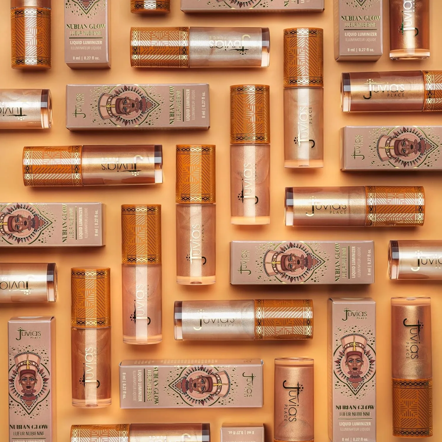 Juvia's Place Nubian Glow Liquid Luminizer Nubian Gleam - Radiant Highlighter Makeup Glowy Tint Daily Dewy Luminous Beauty Creamy Bronzing Skincare Radiating Brightening Natural Shine Face & Cheeks