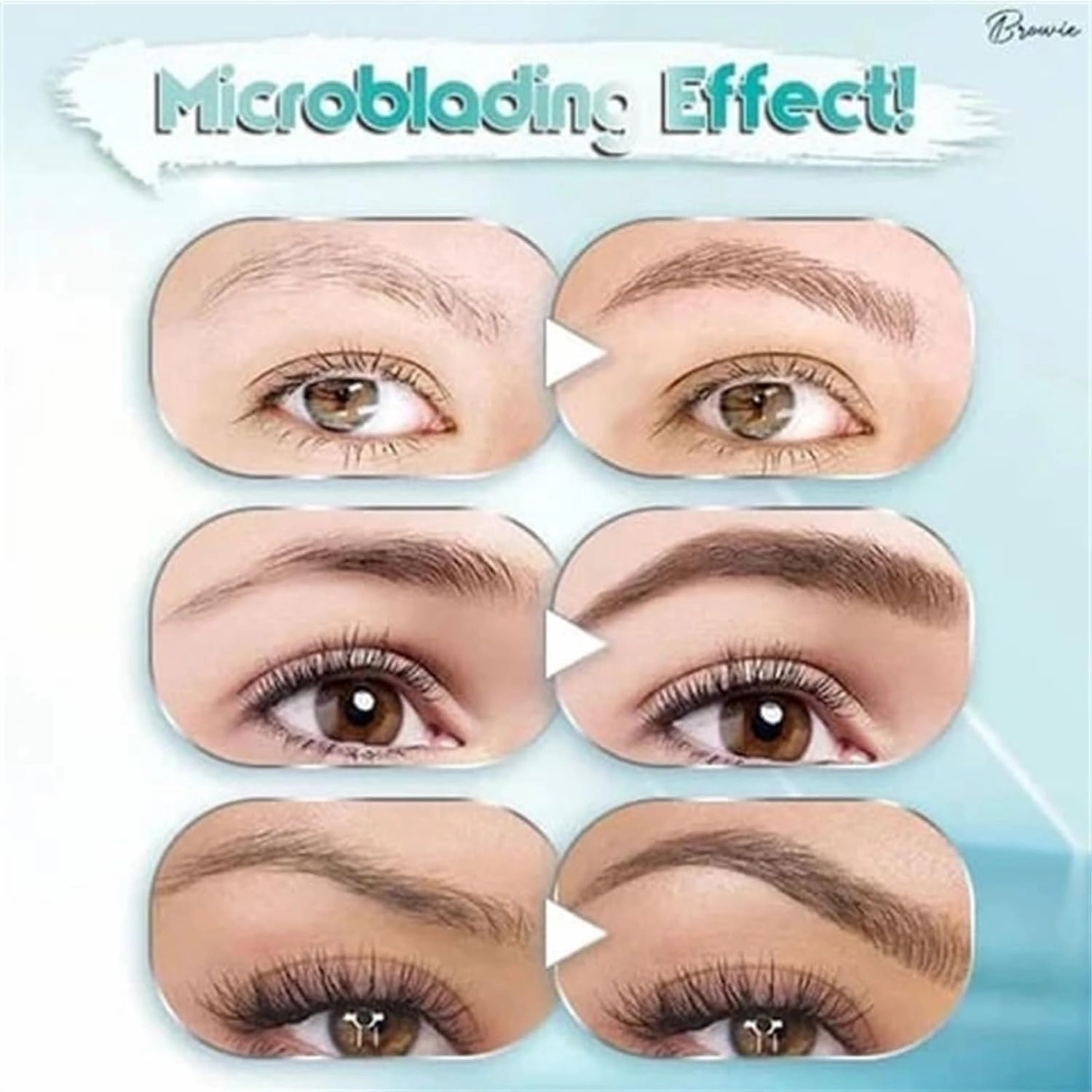 Kaberryfls Waterproof Natural Eyebrow Pen, 3D Waterproof Microblading Eyebrow Pen Kaberryfls, Kaberryfls Eyebrow Pencil, Kaberryfls Eye Brow Pencil 4 Tipped Precise Brow Pen (#1#2)