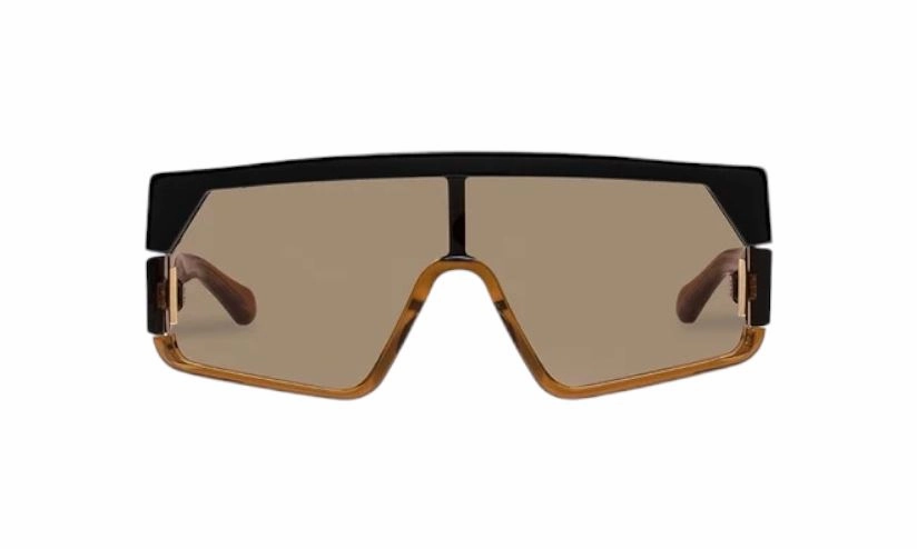 Karen Walker  Vorticist Sunglasses | Black/Tan, Oversize, Retro, RARE STYLE