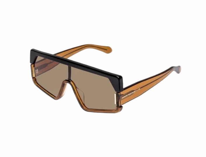 Karen Walker  Vorticist Sunglasses | Black/Tan, Oversize, Retro, RARE STYLE