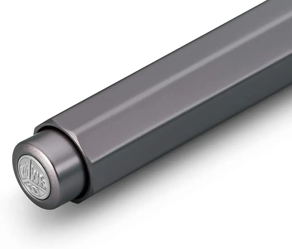 Kaweco AL SPORT Ball Pen Anthracite I Retractable Ballpoint Pen in Classic Design with Standard D1 Refills I Aluminium Ball Pen 13cm