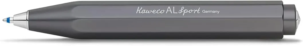 Kaweco AL SPORT Ball Pen Anthracite I Retractable Ballpoint Pen in Classic Design with Standard D1 Refills I Aluminium Ball Pen 13cm