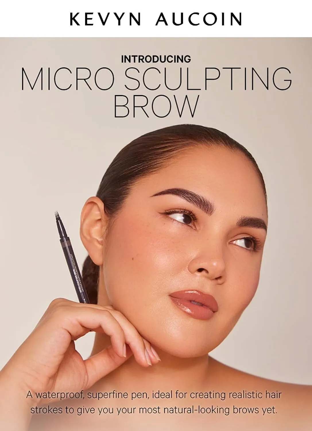 Kevyn Aucoin Micro-Sculpting Brow: A waterproof, superfine multi-tipped pen ideal for creating realistic brow hair strokes. Long wear, precise application, easy use. Make-up artist go to