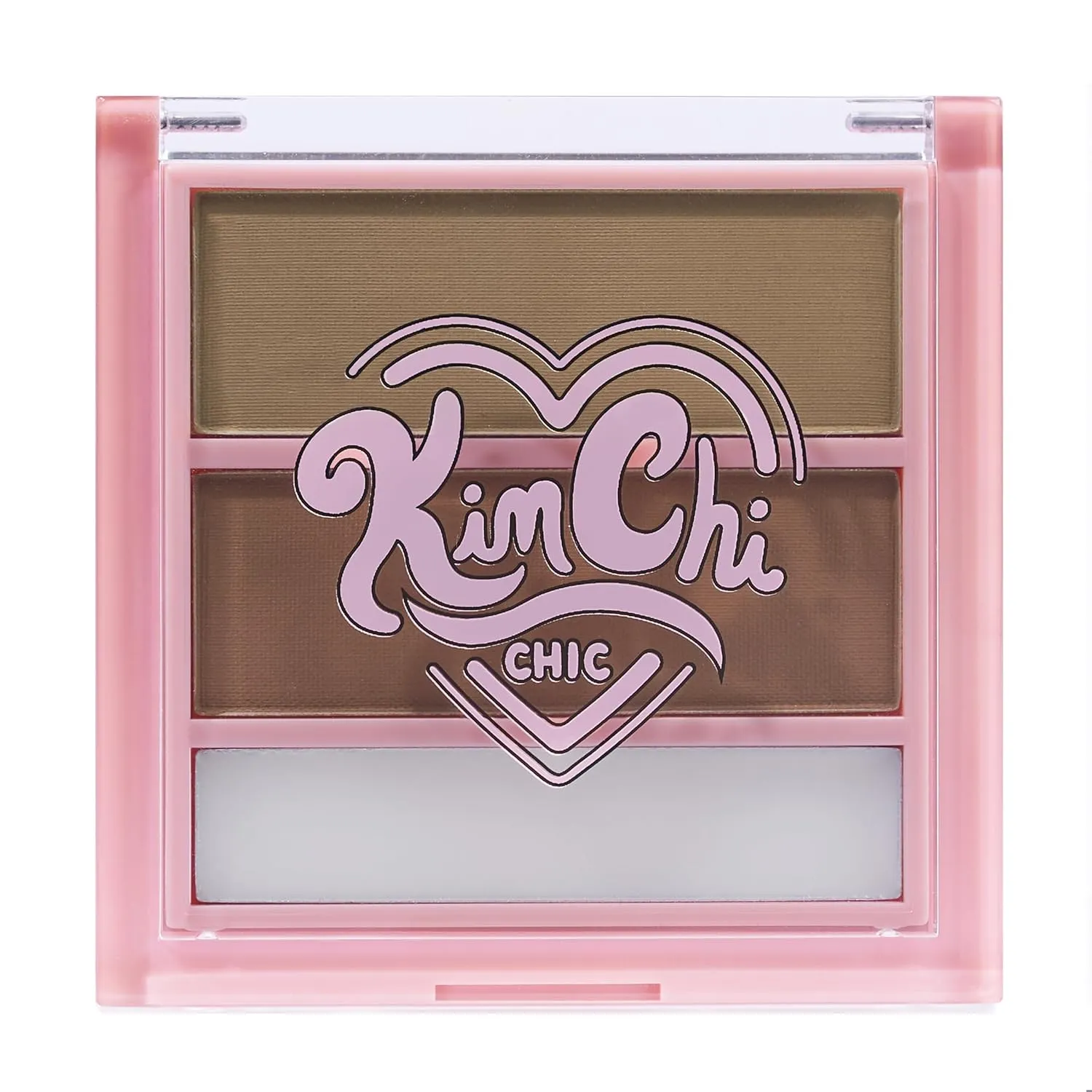 KimChi Chic Kimbrowly Eyebrow Powder Duo with Brow Wax - Natural Looking Brows, 3D Effect, Cruelty Free, Light H 0.27oz