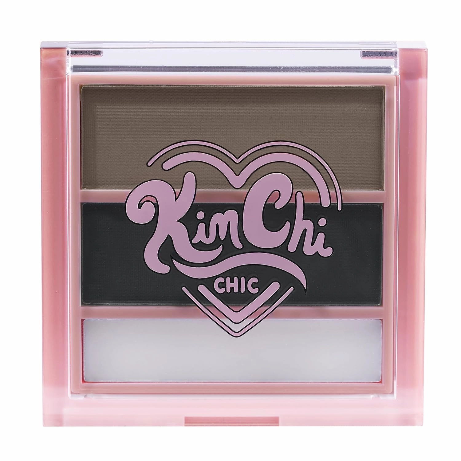 KimChi Chic Kimbrowly Eyebrow Powder Duo with Brow Wax - Natural Looking Brows, 3D Effect, Cruelty Free, Deep Tones E 0.27oz