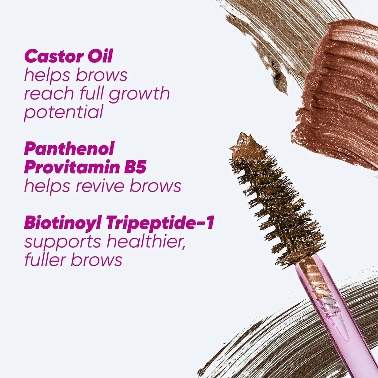 Kosas Air Brow Tinted Gel with Clean, Vegan Ingredients for Fluffy, Full and Healthy Brows, Longwear (Black)