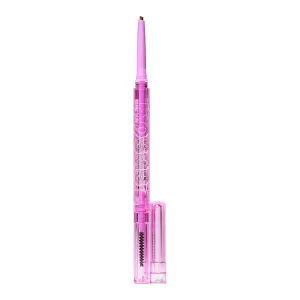 Kosas Brow Pop - Longwear Eyebrow Makeup, Dual-Sided Defining Pencil with Castor Oil for Soft, Natural Look of Real Hair - Medium Brown