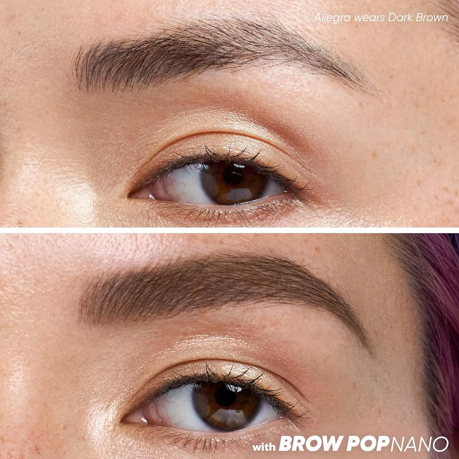 Kosas Brow Pop Nano - Ultra-Fine 1mm Brow Pencil Precision Tip - Natural-Looking Eyebrows with Finest Hairlike Stroke - All Day Wear, Hypoallergenic, Safe for Sensitive Skin - Dark Brown