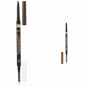 L'Oreal Paris Makeup Brow Stylist Definer Waterproof Eyebrow Pencil Bundle with Ultra-Fine Mechanical Pencils, 0.003 Ounce, Brunette and Dark Blonde