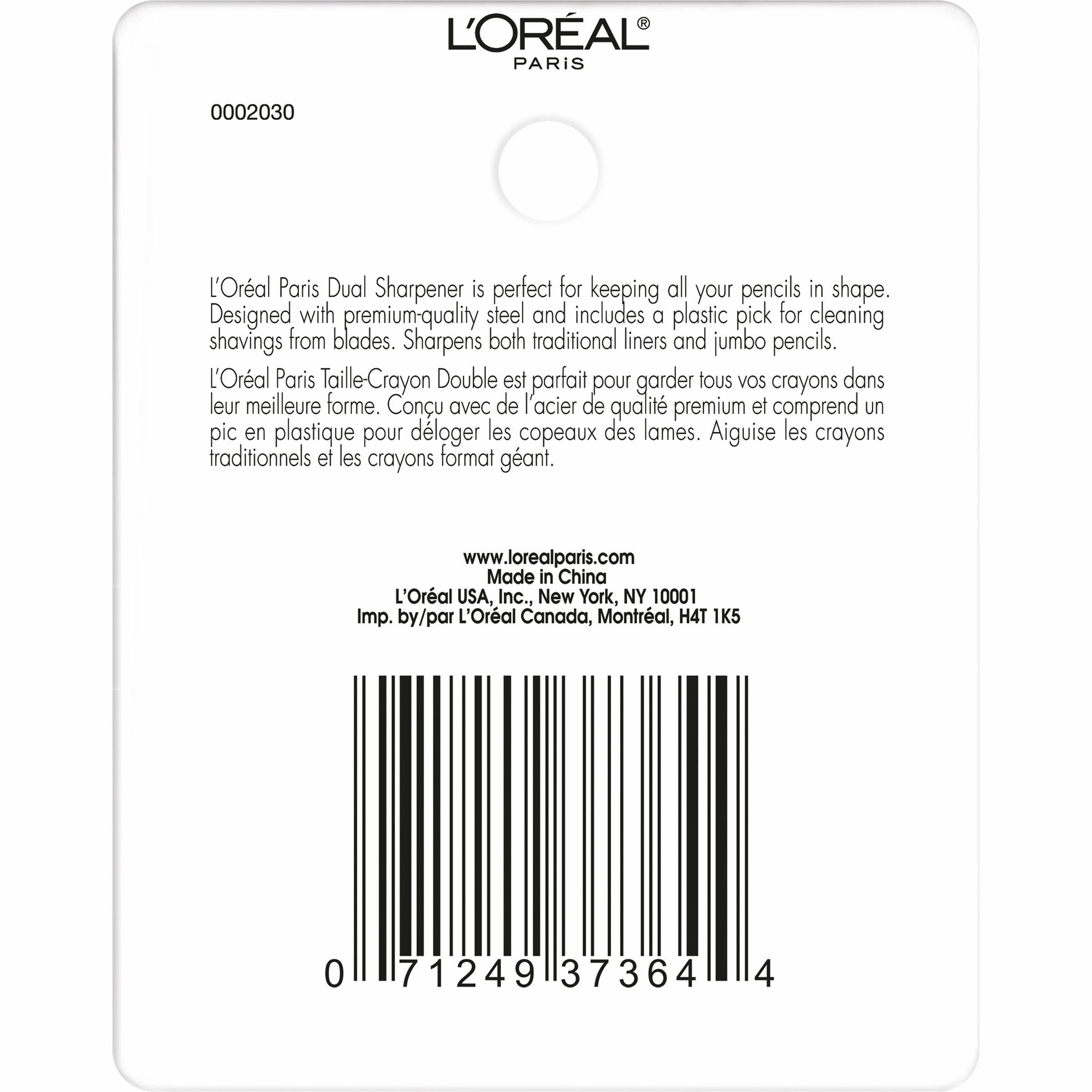 L’Oréal Paris Cosmetics Infallible Eye Makeup Pencil Sharpener (Pack of 2)