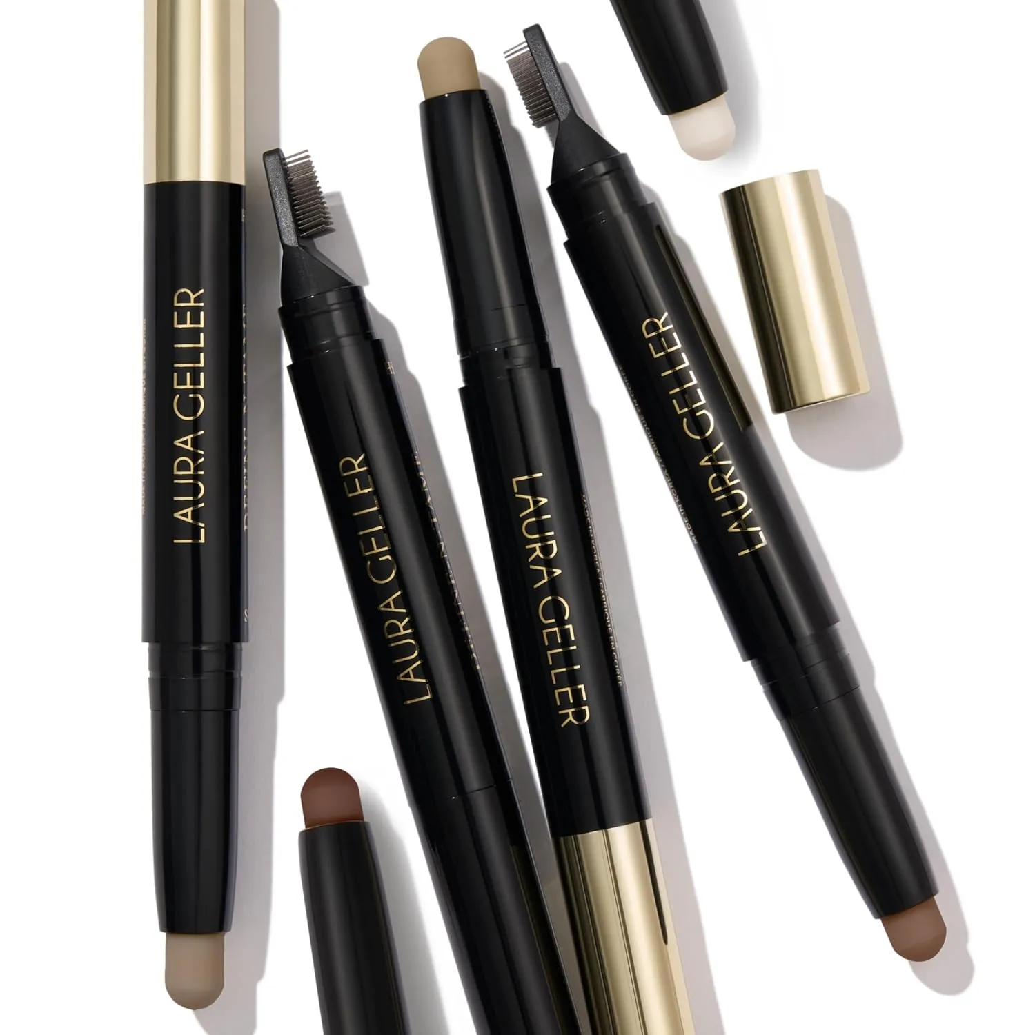 LAURA GELLER NEW YORK Define-n-Tame Brow Lifting Stick - Laminated Full Brows - Wax - Dark Brown