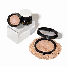 LAURA GELLER NEW YORK Home and Away Kit - Baked Balance-n-Brighten Color Correcting Power Foundation - Fair - Full Size   Travel Size