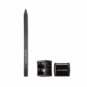 Laura Mercier Caviar Tightline Eyeliner and Pencil Sharpener Bundle: Long Lasting Color, Crease-proof, Waterproof, Shade Tuxedo, Includes Cleaning Pick