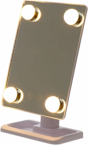 Led Makeup Mirror with Brightness Swivel Vanity Mirror for Makeup Application Skincare and Grooming for Bathroom Dressing Tables and Bedrooms