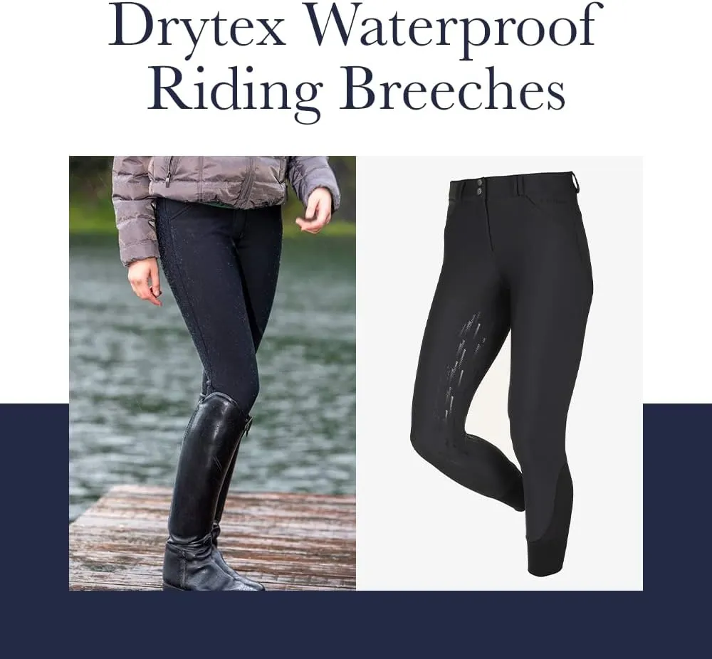 LeMieux Drytex Waterproof Breeches for Women - Equestrian Pants for Horseback Riding - Ladies’ Jodhpur Riding Pants