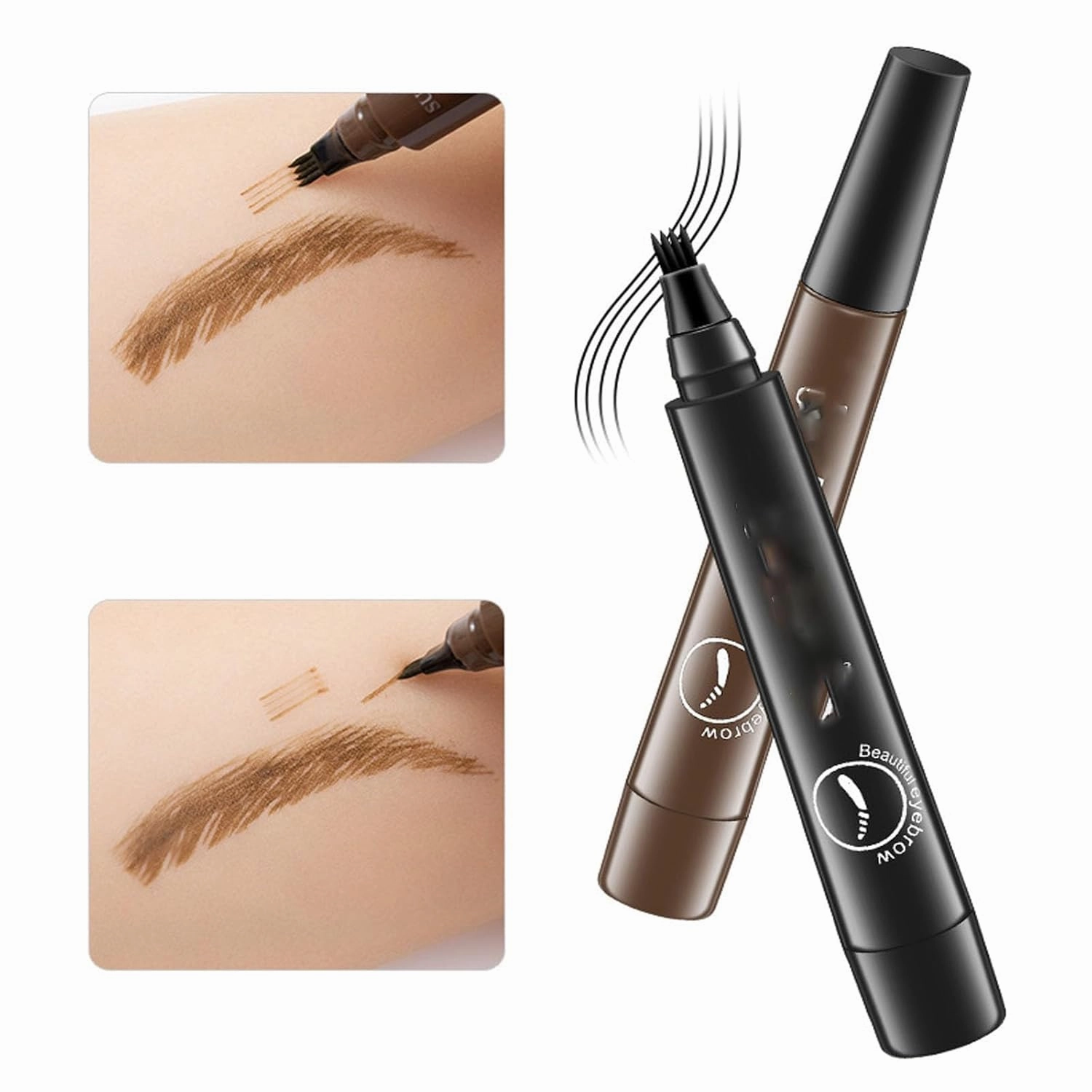 Lightsbetter Waterproof Eyebrow Pen, Lightsbetter Microblading Eyebrow Pencil, Lights Better Waterproof Eyebrow Pen, Lights Better Eyebrow Pen, 4-Tip Microblade Brow Pen