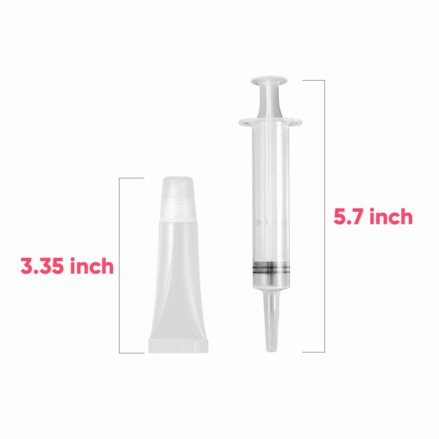 Lip Gloss Tubes, 86 PCS Clear Soft Cosmetic Tubes, 10ML Refill Empty Squeeze Tubes For Women &Girls DIY Lip Gloss Cosmetics with Free Syringe and Funnels