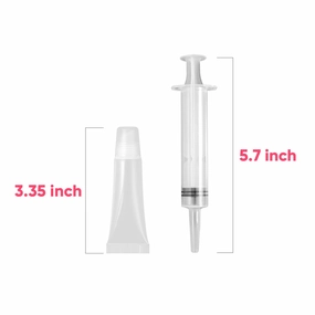 Lip Gloss Tubes, 86 PCS Clear Soft Cosmetic Tubes, 10ML Refill Empty Squeeze Tubes For Women &Girls DIY Lip Gloss Cosmetics with Free Syringe and Funnels