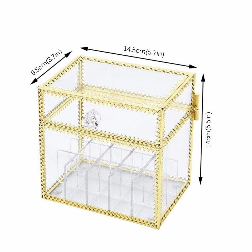 Lipstick Holder Organizer, Lip Gloss Storage Stand for 15 Lip Slots, Perfect for Lipgloss Organizers Jewelry Perfum Bottles Makeup Cosmetic Vanity Display, Clear