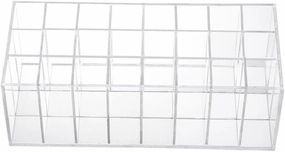 Lipstick Storage Box Makeup Brush Lip Gloss Holder Makeup Storage Case Clear Cosmetic Rack Lipstick Organizer Holder Make up Organizers Bag Clear Lipglosses Dressing Case Acrylic