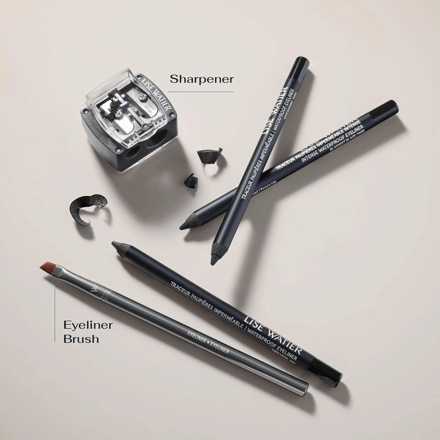 Lise Watier Intense Waterproof Eyeliner, Anthracite/Dark Gray, 0.04 oz