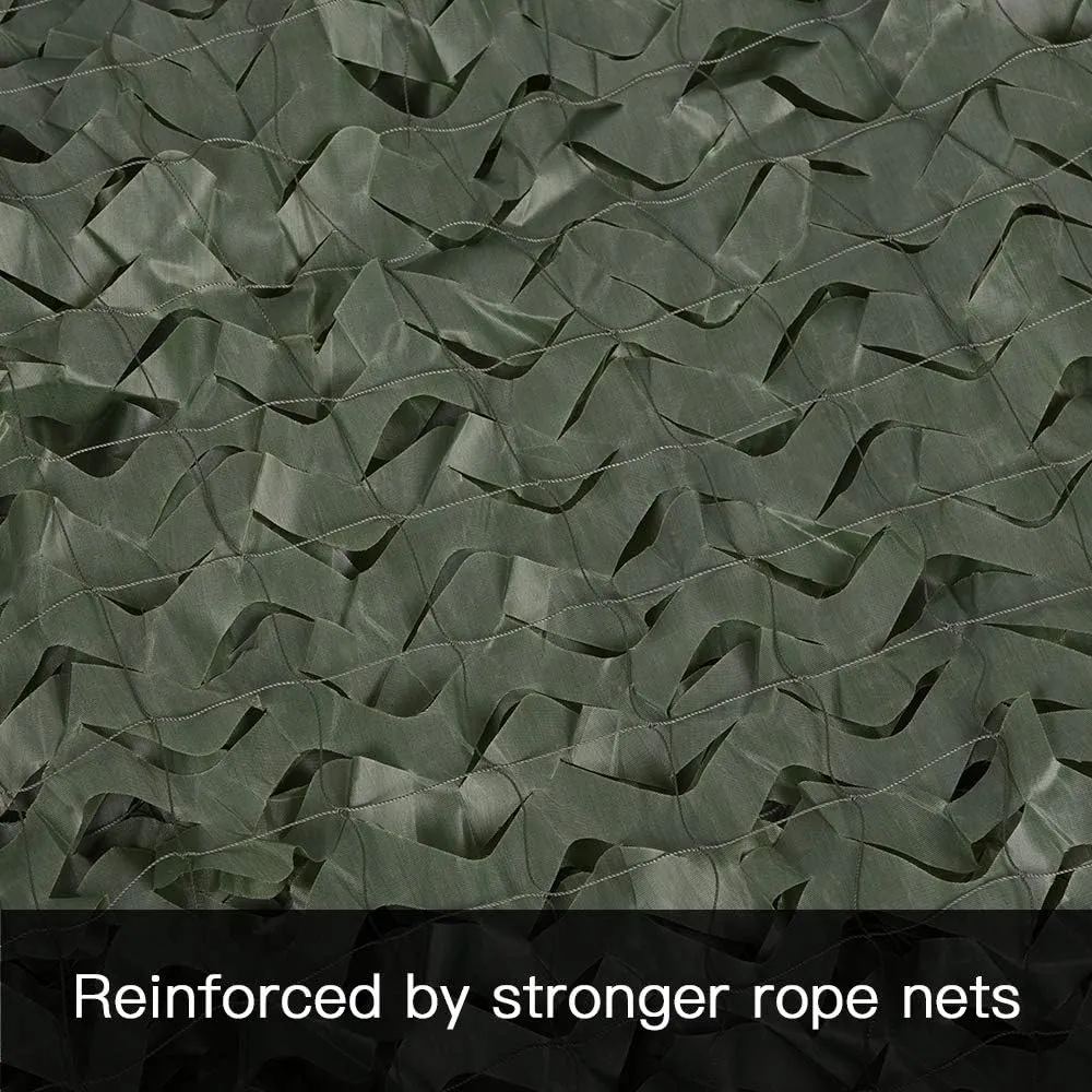 LOOGU Custom Woodland Camo Netting Camping Military Hunting Camouflage Net 6.5 x 10ft, 6.5 x 26ft, 10 x 10ft, 10 x 13ft, 10 x 16.5ft, 13 x 16.5ft, 16.5 x 20ft, 20 x 20ft