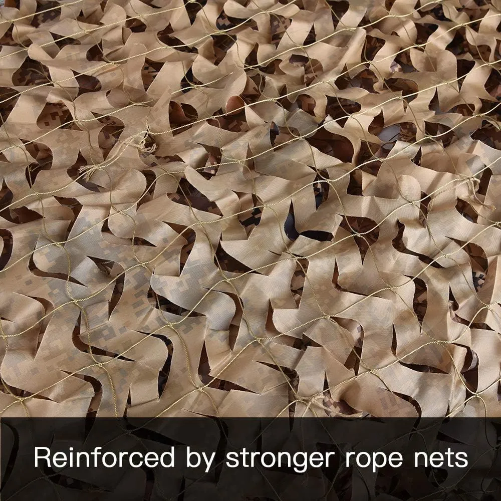 LOOGU Custom Woodland Camo Netting Camping Military Hunting Camouflage Net 6.5 x 10ft, 6.5 x 26ft, 10 x 10ft, 10 x 13ft, 10 x 16.5ft, 13 x 16.5ft, 16.5 x 20ft, 20 x 20ft