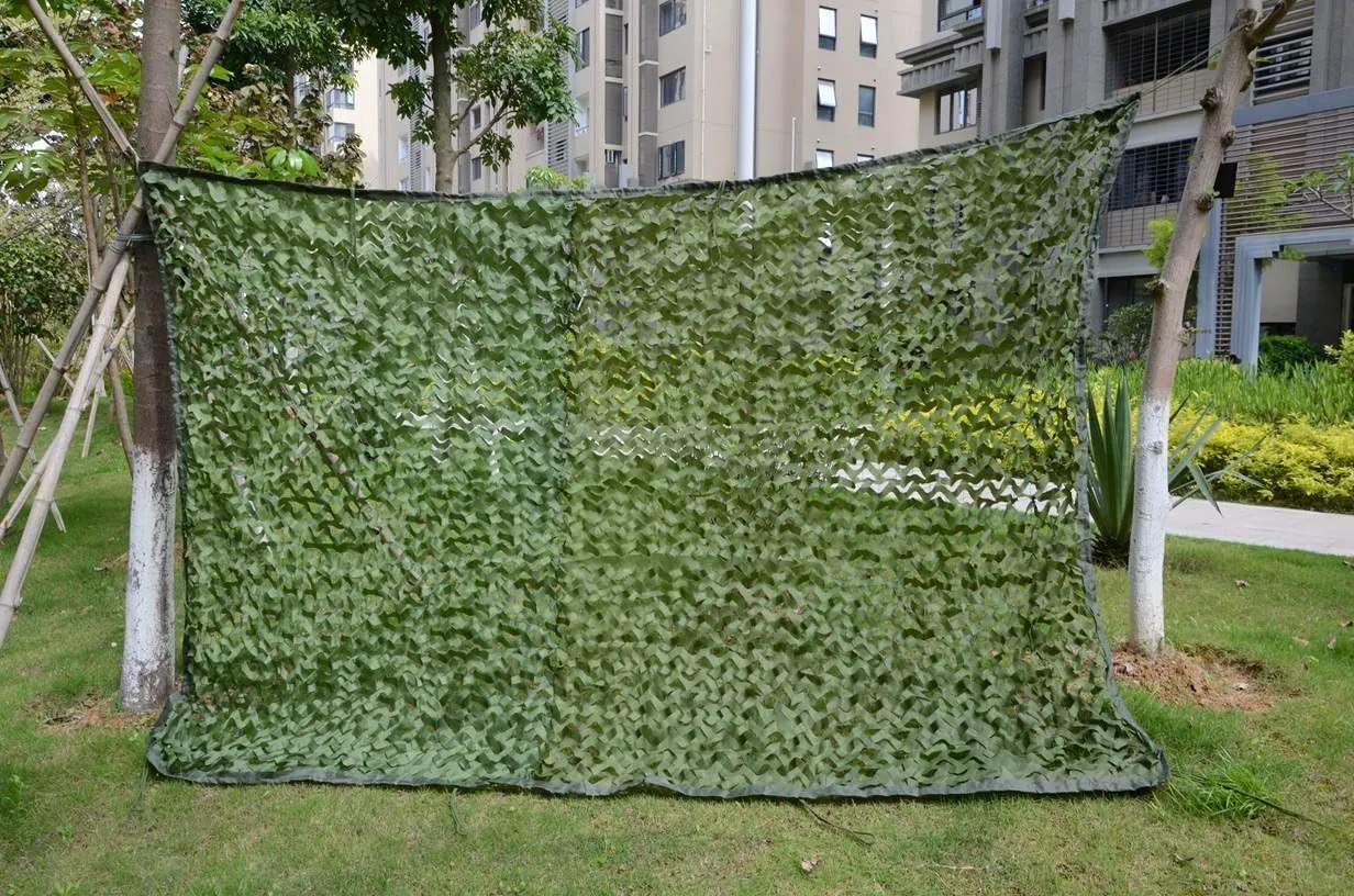 LOOGU Custom Woodland Camo Netting Camping Military Hunting Camouflage Net 6.5 x 10ft, 6.5 x 26ft, 10 x 10ft, 10 x 13ft, 10 x 16.5ft, 13 x 16.5ft, 16.5 x 20ft, 20 x 20ft