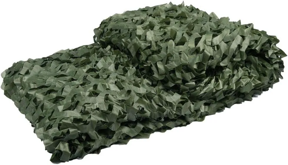 LOOGU Custom Woodland Camo Netting Camping Military Hunting Camouflage Net 6.5 x 10ft, 6.5 x 26ft, 10 x 10ft, 10 x 13ft, 10 x 16.5ft, 13 x 16.5ft, 16.5 x 20ft, 20 x 20ft