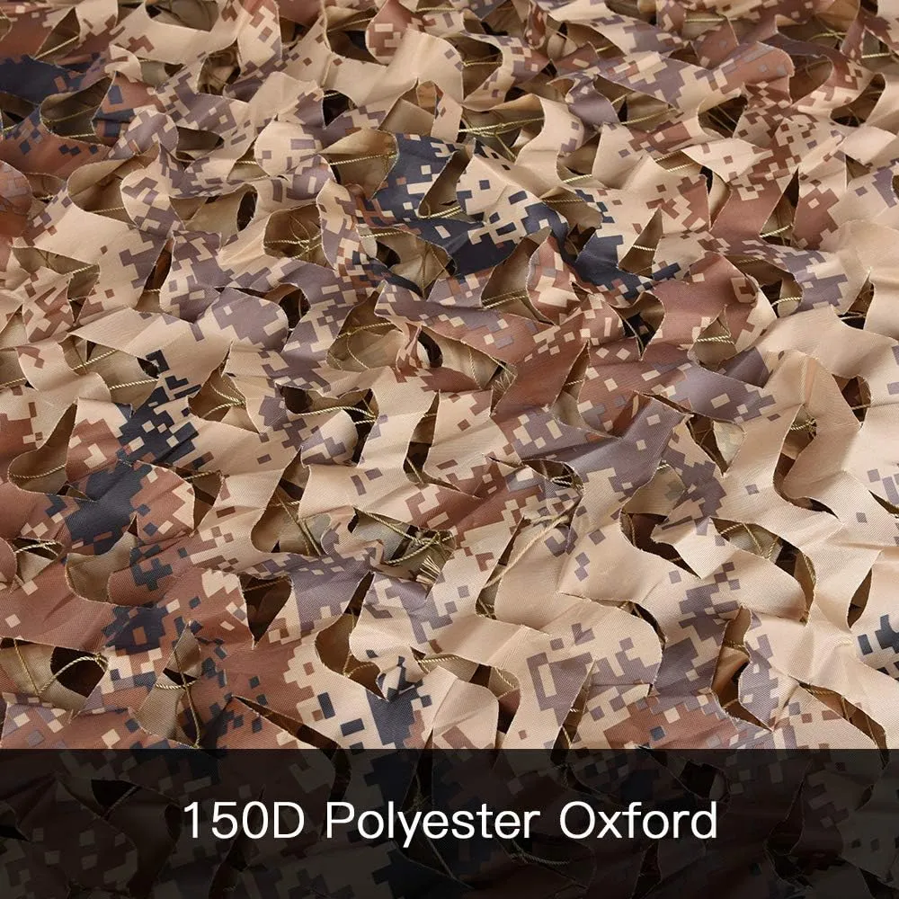 LOOGU Custom Woodland Camo Netting Camping Military Hunting Camouflage Net 6.5 x 10ft, 6.5 x 26ft, 10 x 10ft, 10 x 13ft, 10 x 16.5ft, 13 x 16.5ft, 16.5 x 20ft, 20 x 20ft