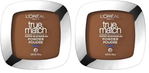 L’Oréal Paris True Match Super-Blendable Powder, Cocoa, 0.33 oz. (Pack of 2)