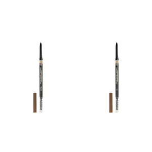 L'Oreal Paris Brow Stylist Definer Waterproof Eyebrow Pencil Ultra-Fine Mechanical Pencil, Medium Ash Brown 0.003 Oz and Taupe 0.003 Oz Bundle