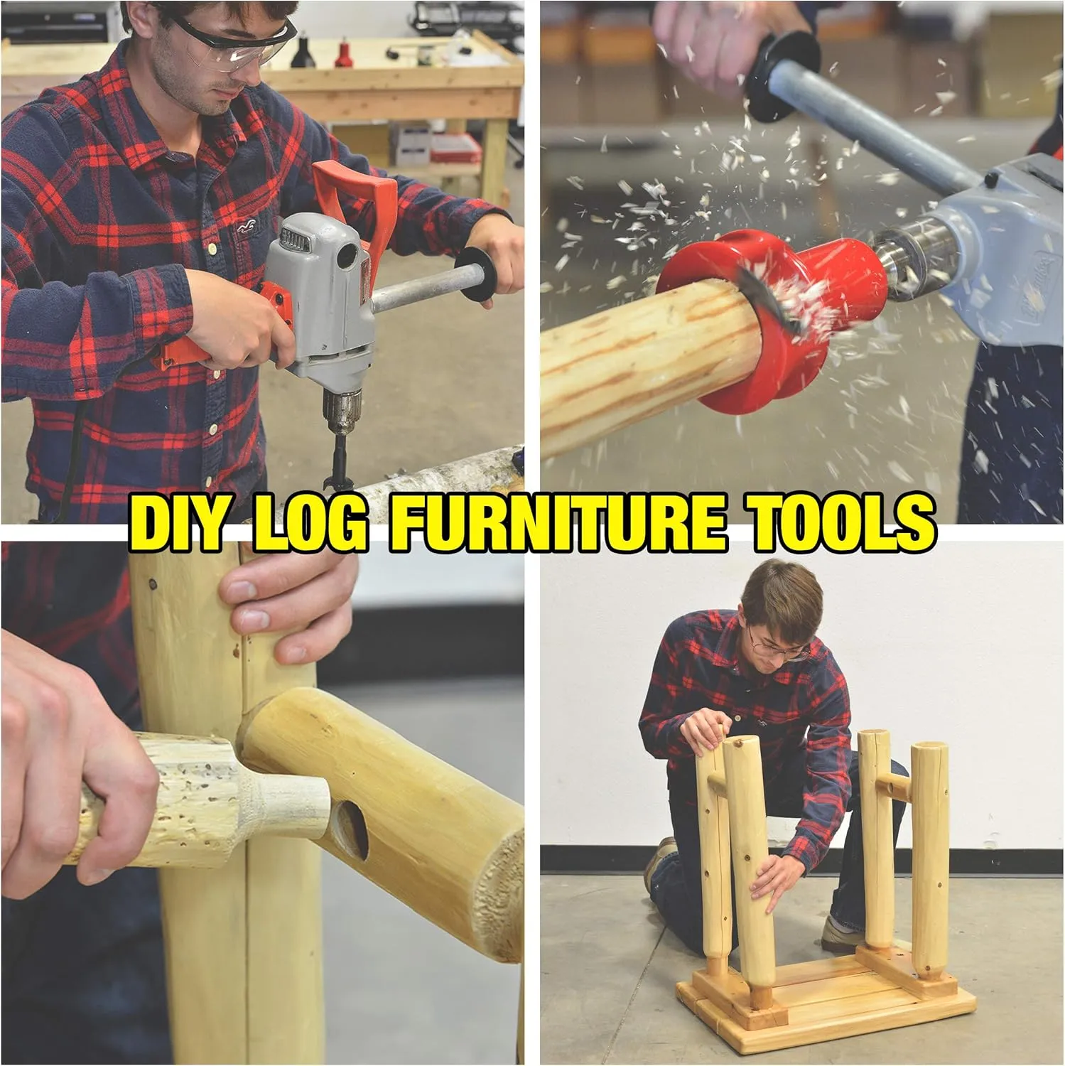 Lumberjack Tools 1" Pro Log Tenon Cutter, Premium Tenon Cutter (TTR1000)