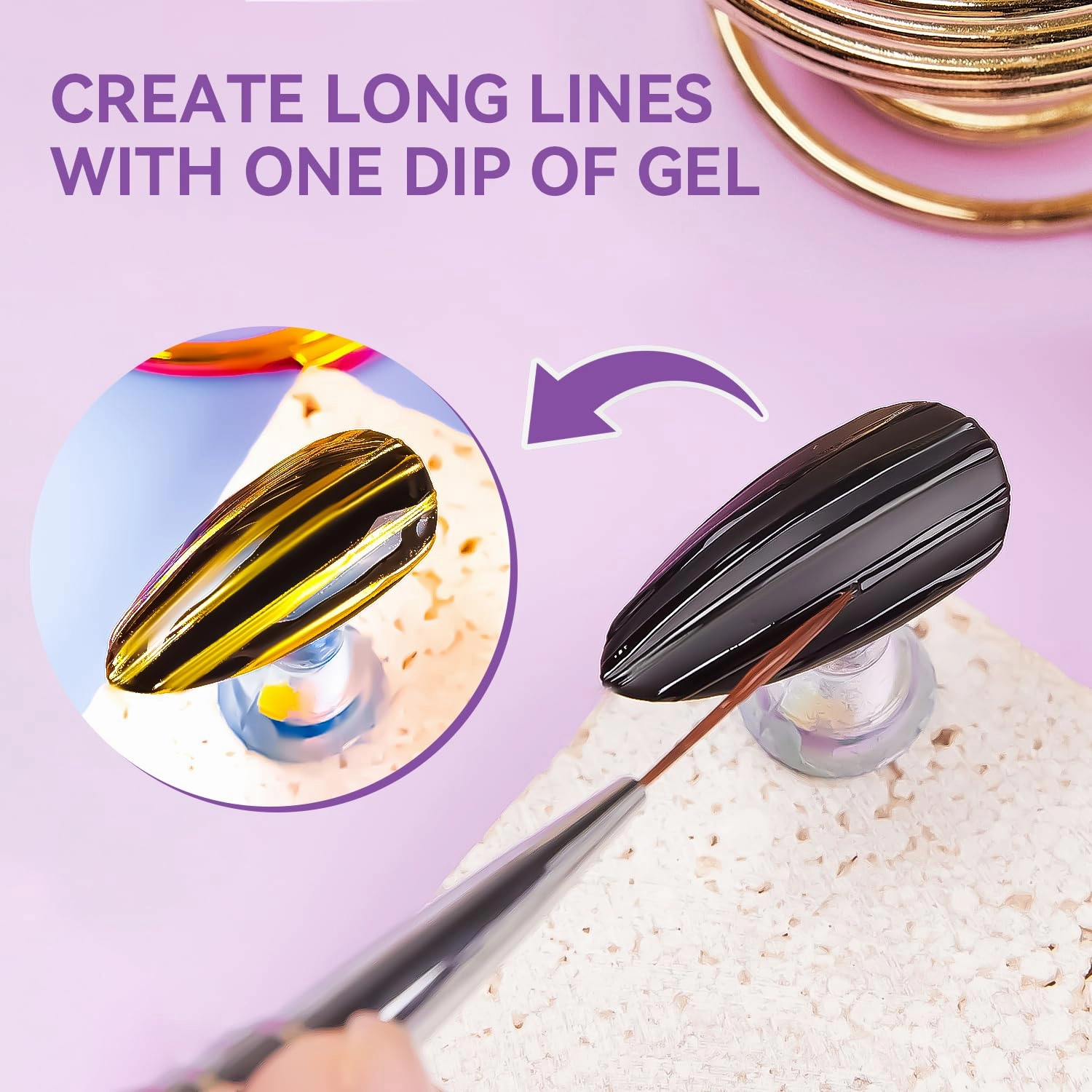 Makartt 3D Nail Gel: 2PCS Clear 3D Painting Gels for Nails Art, Mixable with Chrome Powder and Polish, No Wipe UV Gel for Sculpting and Carving, for Home & Salon DIY