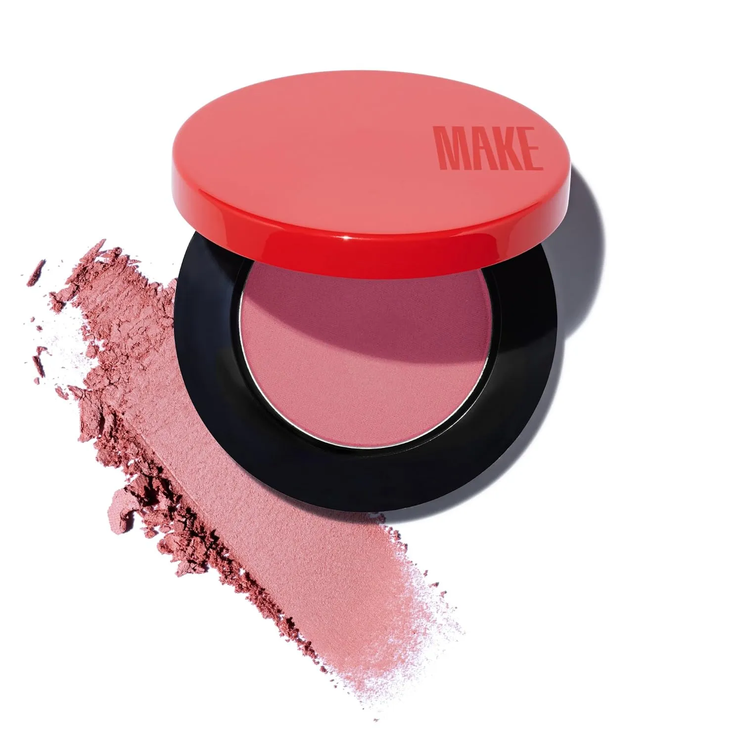 MAKE Beauty Skin Mimetic Microsuede Blush - Matte Powder Blush for Cheeks with Long Lasting Color - Non Comedogenic, Travel Size Makeup Single Palette. Shade - Mystic Mauve